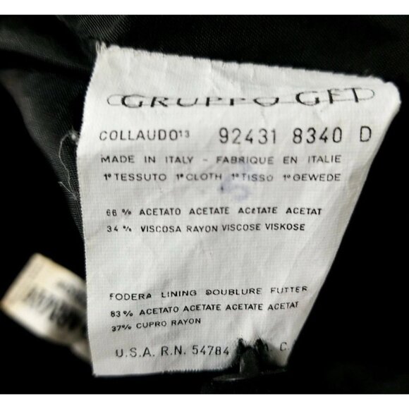 Giorgio Armani Vtg Le Collezioni Long Sleeve Fitted Dress Sz 42/8 Whimsigoth - Picture 9 of 9